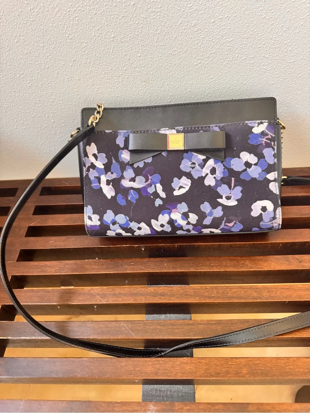 Kate Spade Floral & Leather Purse